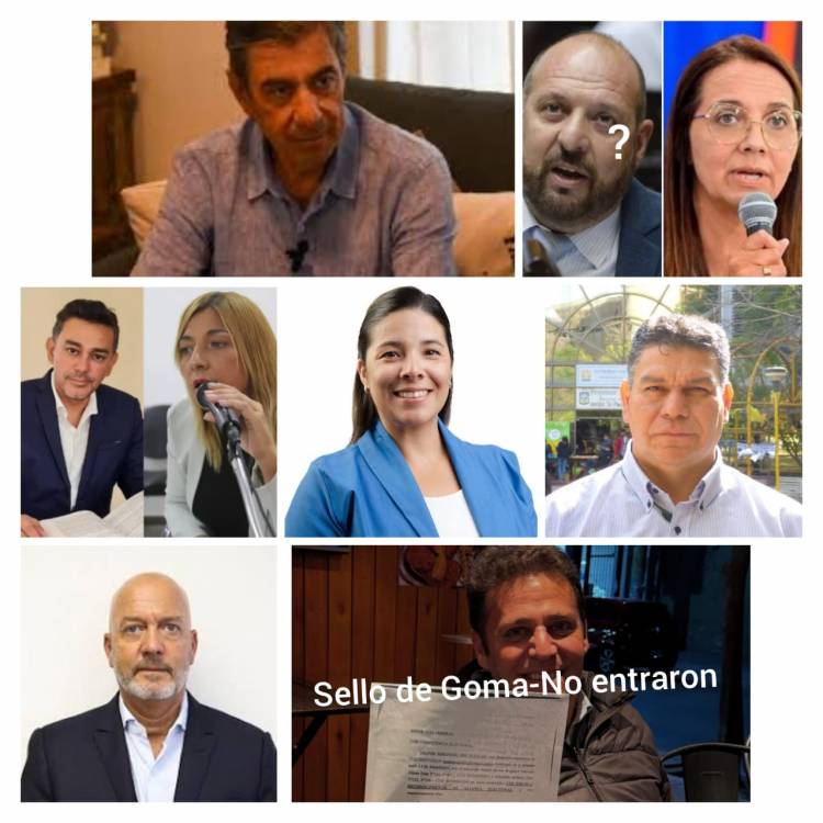Los Candidatos de cada frente. Poggi con Milei, D Alessandro intervenido, Gato por él PJ y el adolfismo quedó en amague.Vallone por él PUL Libres del Sur