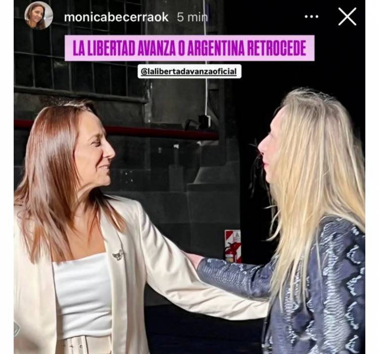 Mónica Becerra se sacó una foto con Karina Milei y quedó estampada por él escándalo de las coimas .D Alessandro dice que es una vergüenza.