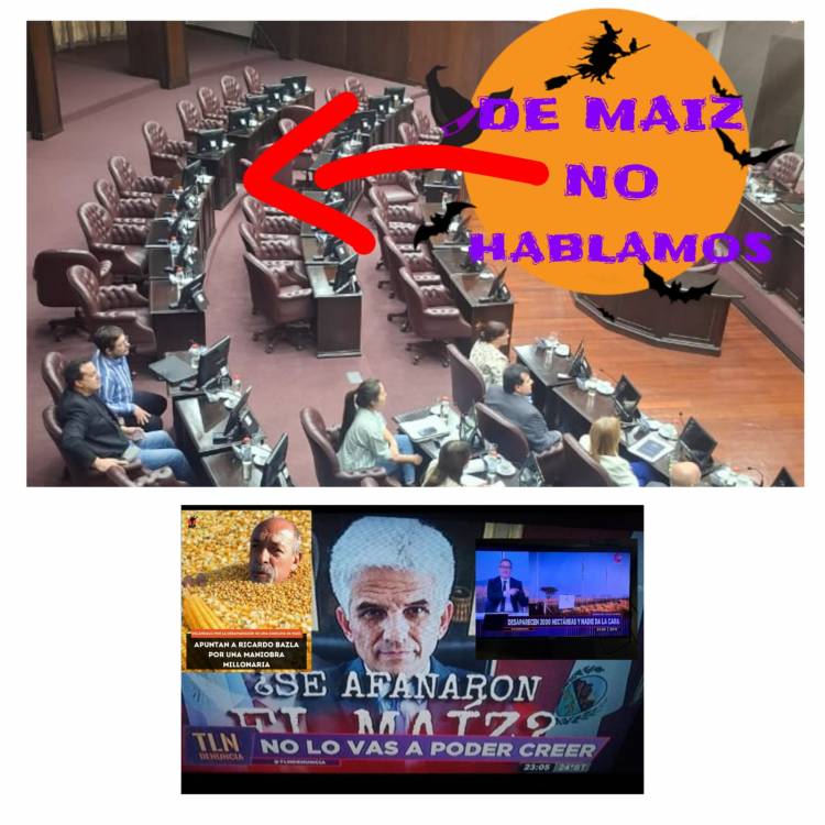 El poggismo no quiso hablar del maíz en Diputados y vacío él recinto .Se escaparon apenas tocaron él tema.