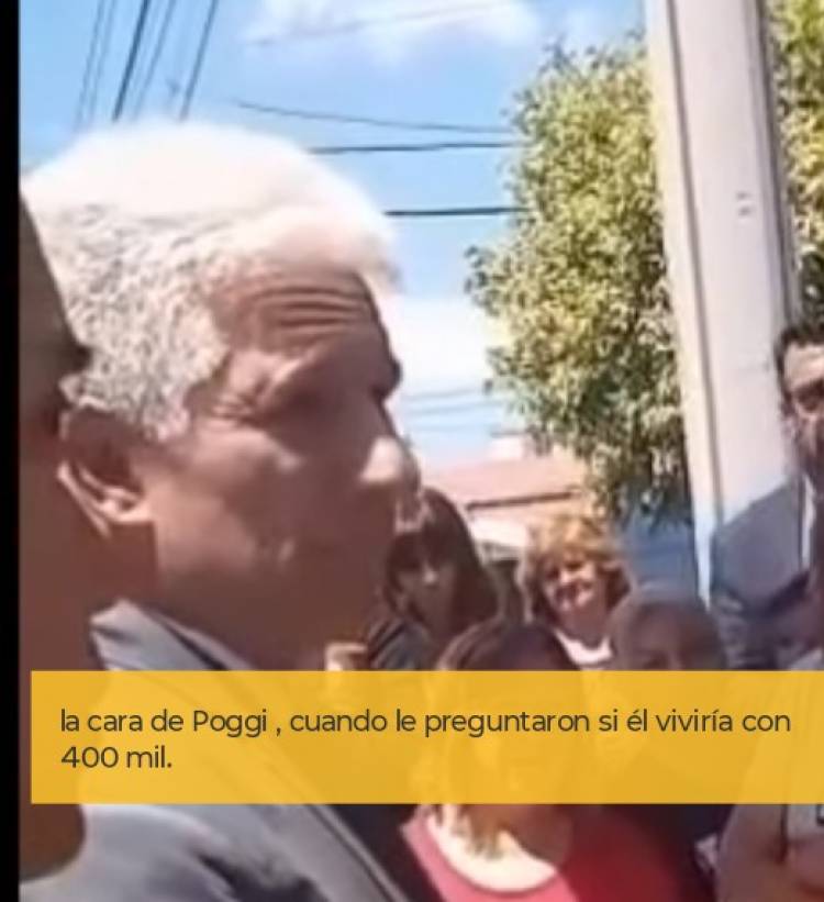 Le preguntó un Trabajador a Poggi, si él viviría con 400 mil pesos que hizo que se escalará ..No lo cuidan a Claudio , nos dijo uno de sus voceros cosuktadis s. Ideo en la nota imperdible  