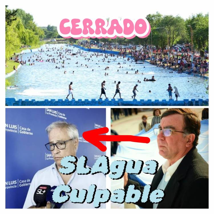 Santa Rosa : sin habilitar el balneario , la improvisación es la crítica menor a Postiguillo. Este dice que la culpa es de San Luis Agua . Caos turístico.
