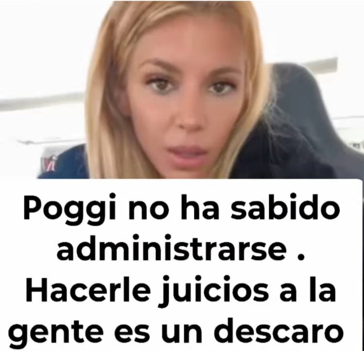 Fabi:que Poggi le inicie juicio a la gente, es no comprender la realidad .Es ser insensible y un descaro ".